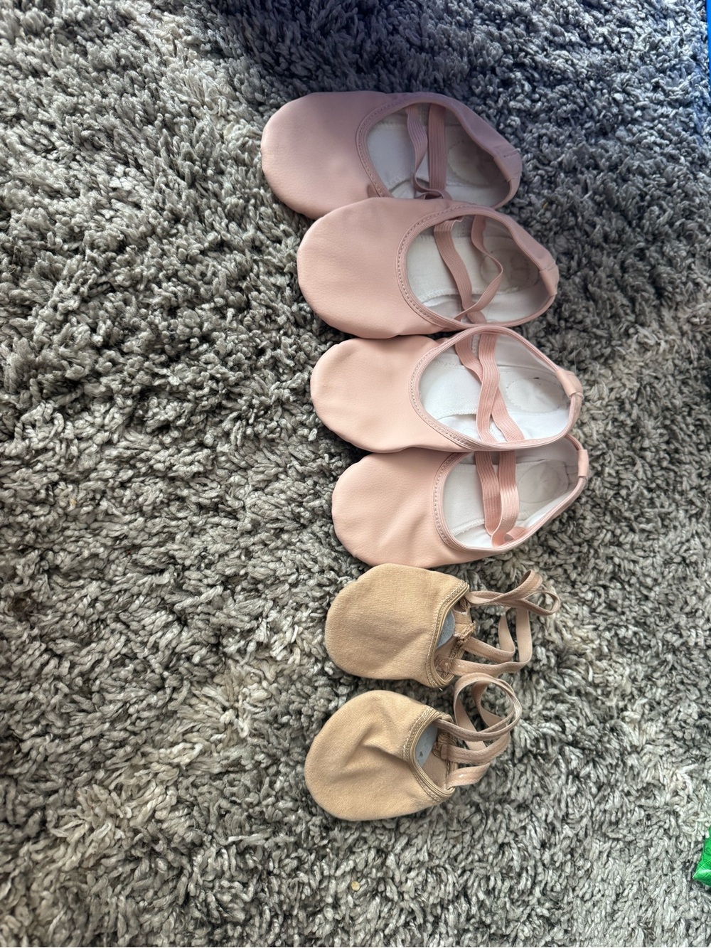 Pink Ballet Slippers Duo + Tan Baby Ballet Shoes